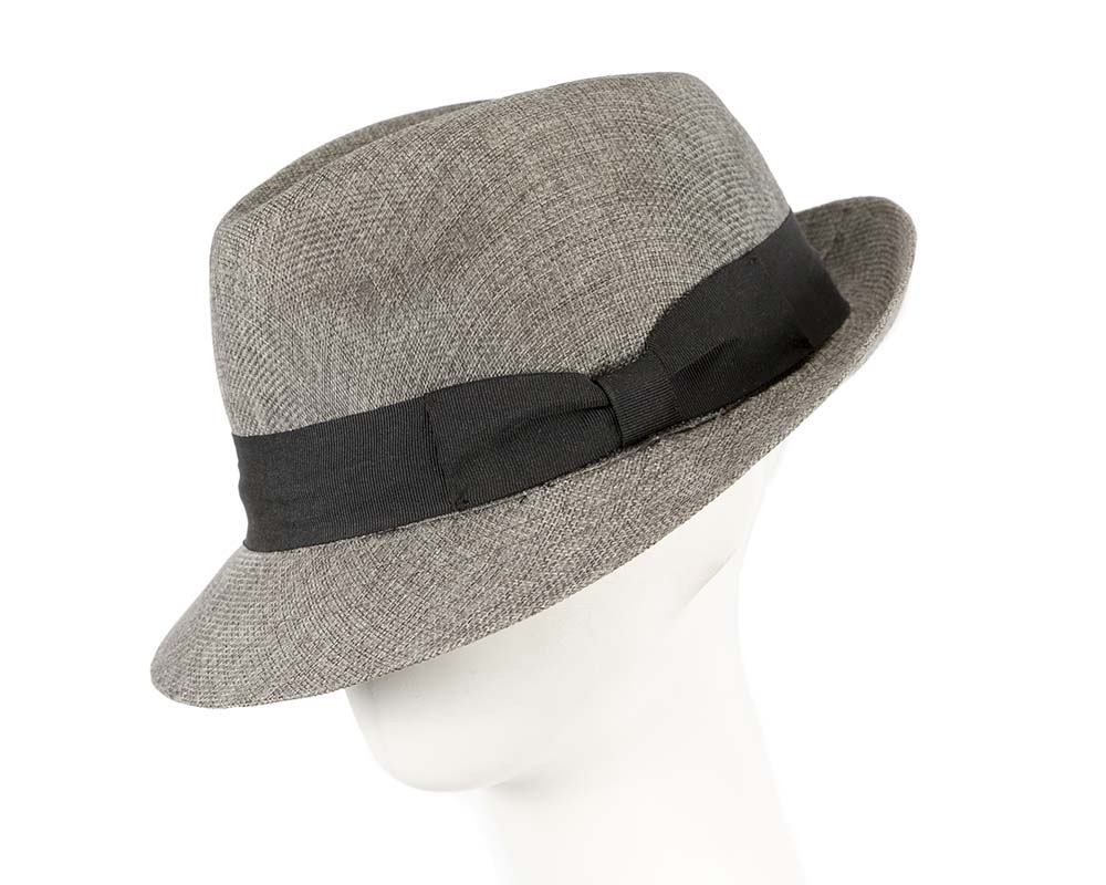 Grey Fedora Homburg Hat - Hats From OZ