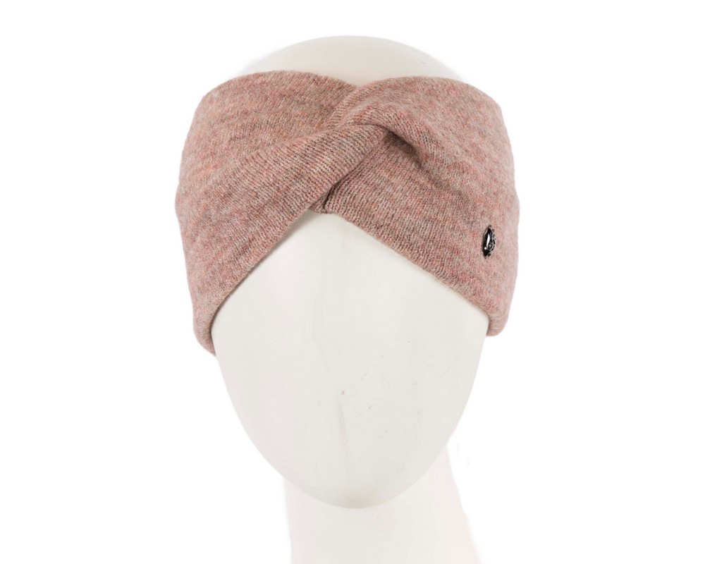Beige European Made woolen headband - Hats From OZ