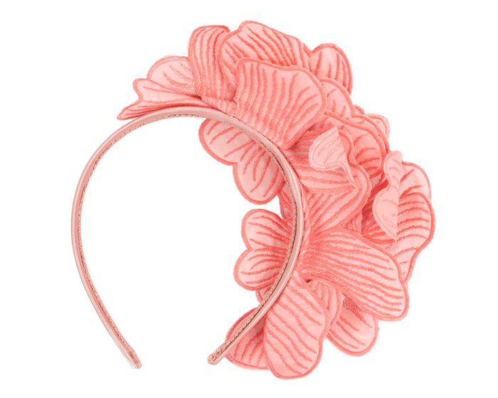 Pink lace flower fasinator - Hats From OZ