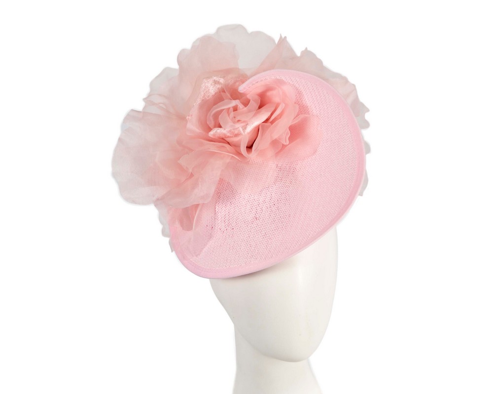 Exclusive pink fascinator with flower by Fillies Collection - Hats From OZ