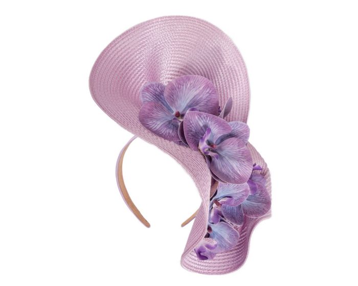 Large lilac fascinator with orchids by Fillies Collection - Hats From OZ