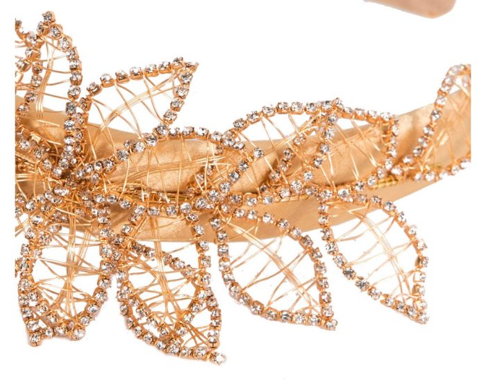 Fashion gold fascinator headband by Fillies Collection - Hats From OZ